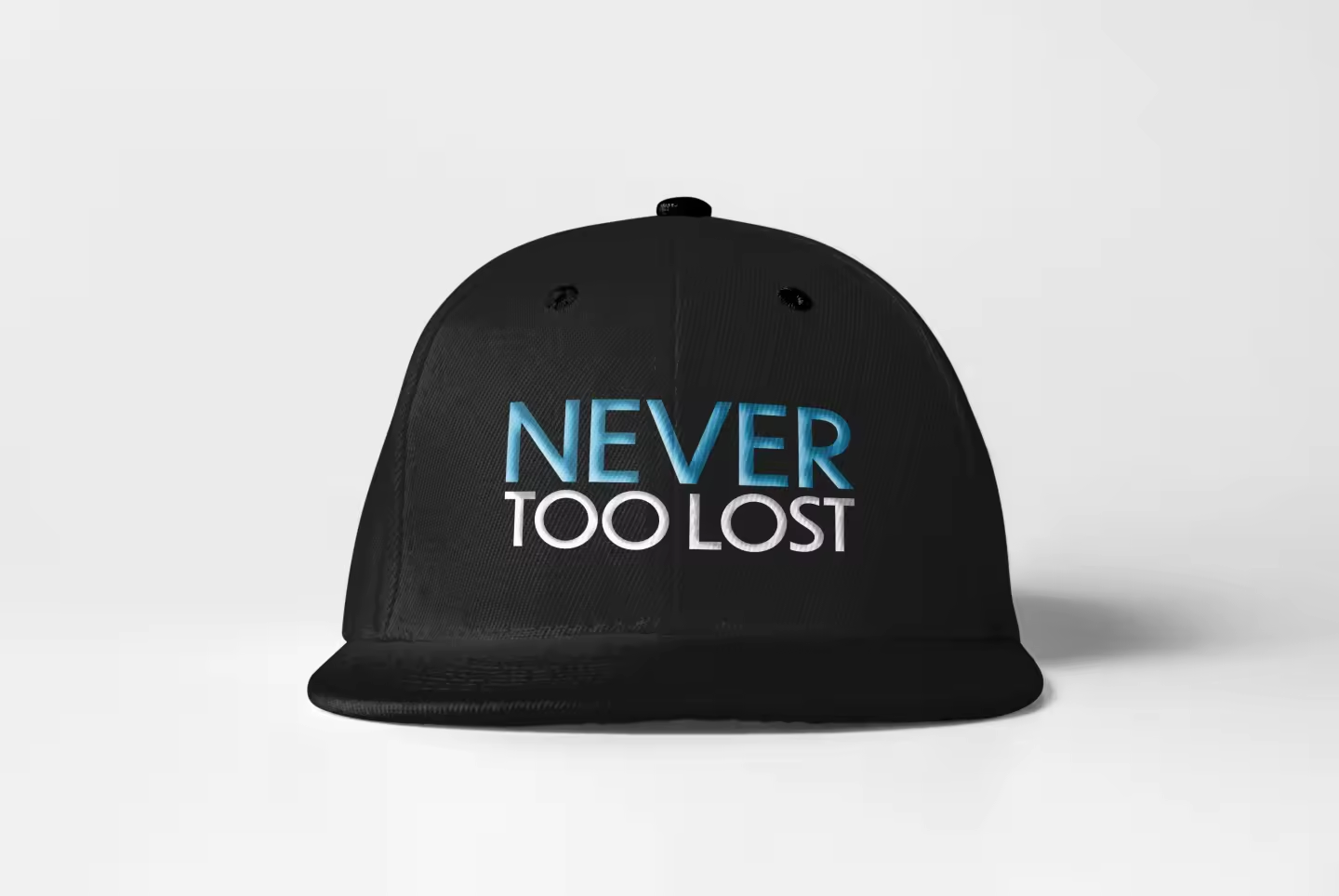Midnight Black - Never Too Lost Snapback Hat