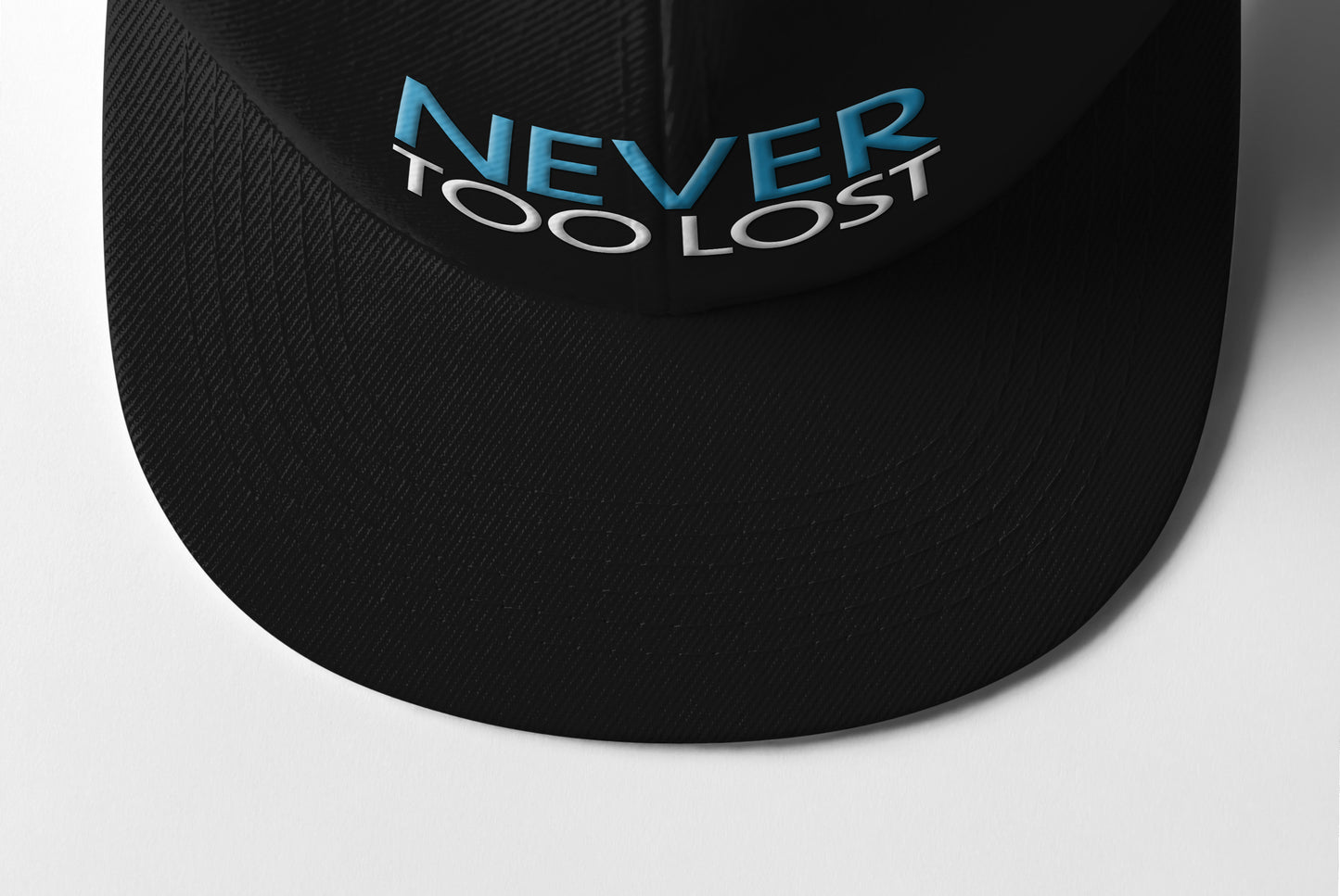 Midnight Black - Never Too Lost Snapback Hat