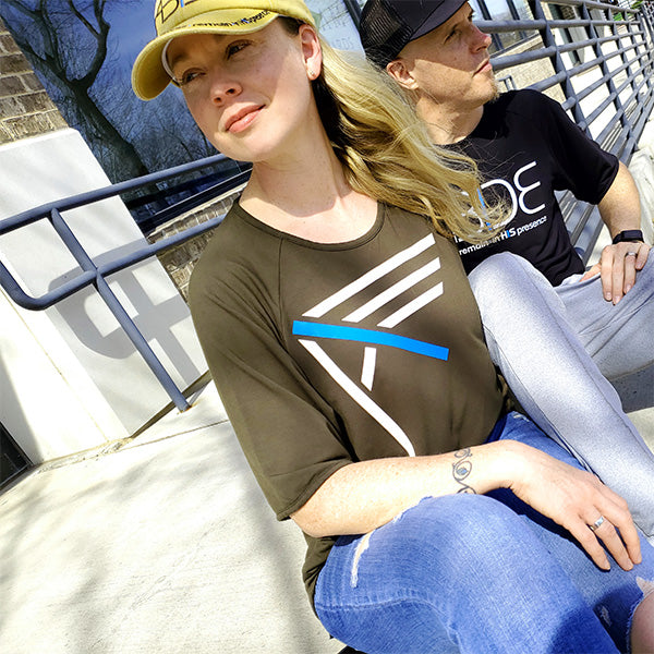 now found apparel founders steve and courtney cohen wearing christian shirts and abide hats