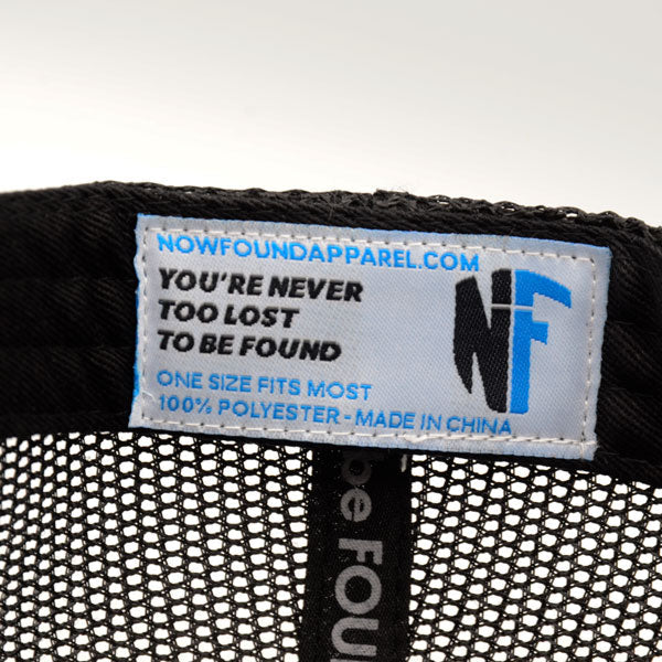 ow Found Apparel Trucker Hat inside tag never too lost to be found #nevertoolost