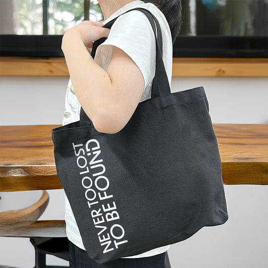 Midnight Black Never Too Lost To Be Found - Tote Bag
