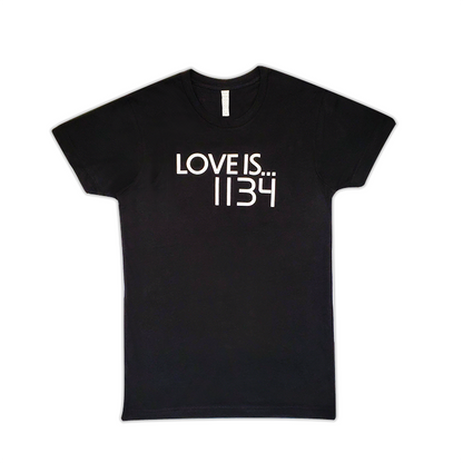 Now Found Christian Apparel Black Cotton Love Is Front